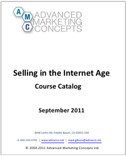 Selling in the Internet Age - Course Catalog